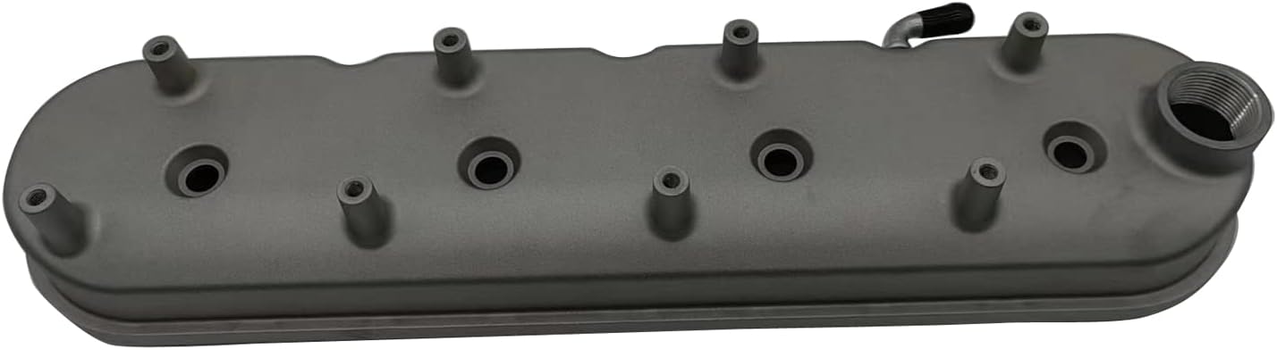 1 SET SHLPDFM Engine Valve Covers Natural Cast Aluminium Satin Silver Tall Chevy Valve Covers with Coil Mounts Fits for LS LS1 LS2 LS3 5.3 6.0 6.2 Engine