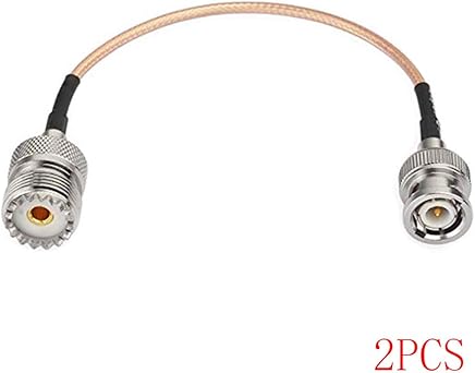 Bomcomi 1/2/4 / 6pcs 15cm UHF Hembra a BNC Macho coaxial RF UHF VHF Radio Cable de Antena coaxial m?vil a Base Cable de Antena Bomcomi 1/2/4 / 6pcs 15cm UHF Hembra a BNC Macho coaxial RF UHF VHF Radio Cable de Antena coaxial m?vil a Base Cable de Antena