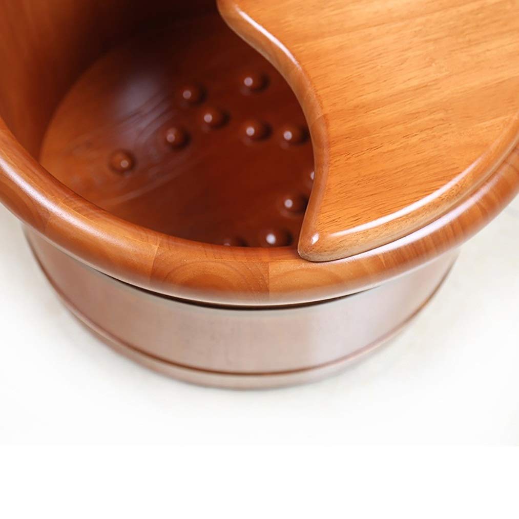 Secchio per Pediluvio,Accessori per Sauna Secchio per Sauna Secchio per Acqua,Vasche per Pediluvio in Legno Fatte A Mano,Barile Rilassante per I Piedi Anniversario Comfortable Anniversary
