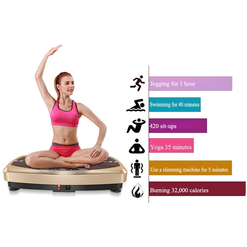 Macchina per esercizi vibranti Pedana vibrante Scheda di potenza Istruttore di fitness per dimagrire Macchina per vibrazioni fitness Piattaforma oscillante Massaggiatore per scuotimento di tutto il co