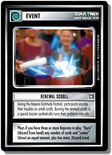 Decipher Star Trek CCG 1E DS9 DEEP Space Nine Renewal Scroll 71U