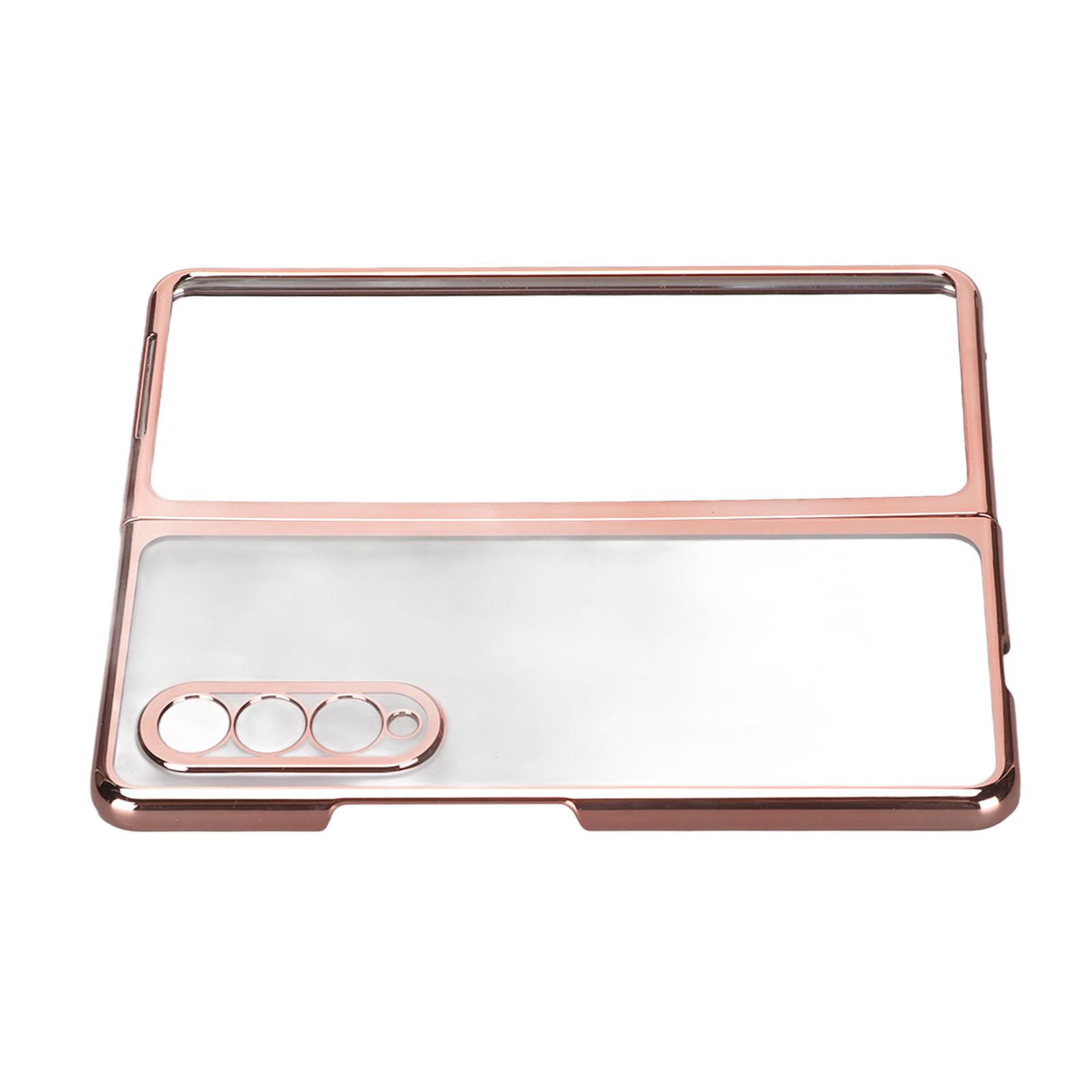 Cocoarm Custodia Pieghevole Elettroplaccata per Z Fold 3, PC (Rose Gold)