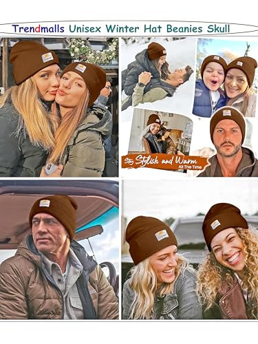 Image of TRENDMALLS Mens /Women /Kids Cap Unisex Hat Knit Cuffed Beanie