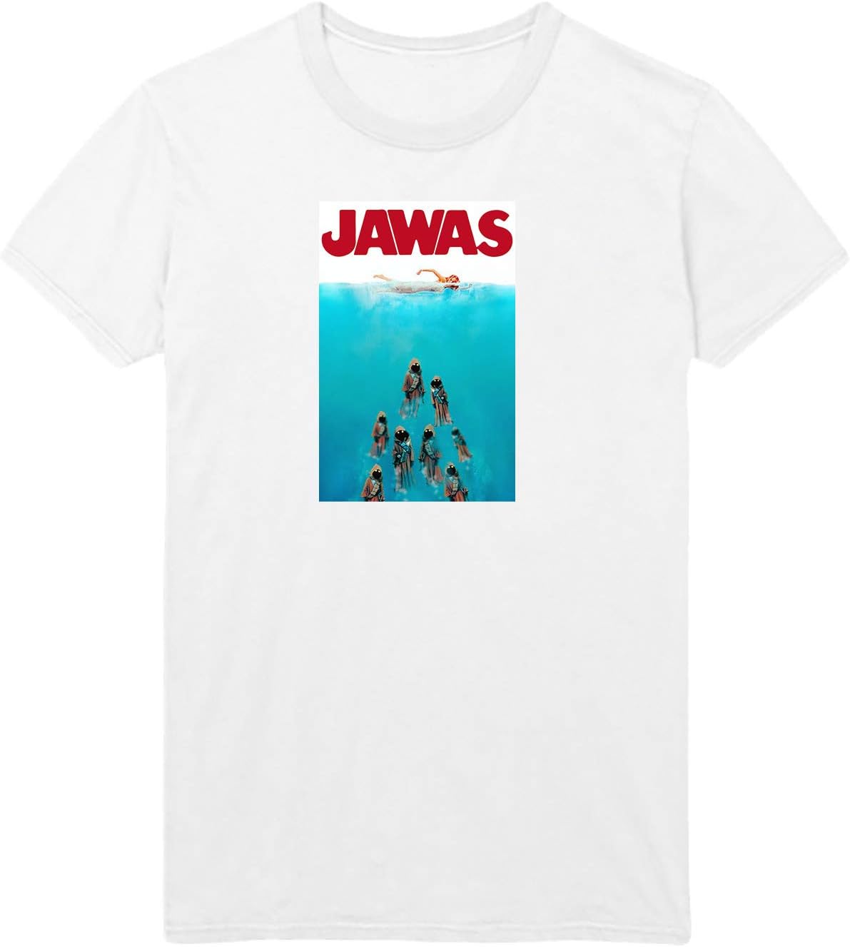 Jawas Jaws Funny Shark Artwork Movie D7 Unisex Adult Shirt T-Shirt Tshirt Gift Christmas Him Her
