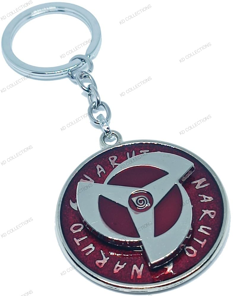 KD COLLECTIONS Naruto Rotating Revolving Metal Keychain