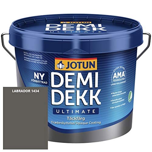 JOTUN DEMIDEKK ULTIMATE Täckfärg Holz-Farbe | Wetterschutz-Farbe | Holzschutz-Farbe | Absolute Premium-Qualität |3 Liter LABRADOR 1434