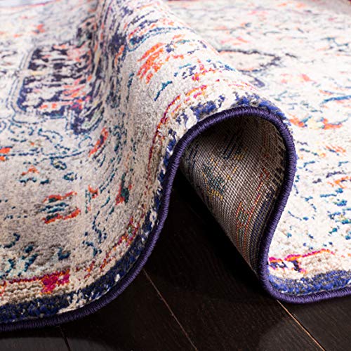 Tapete Safavieh Madison Colección 3' x 3' Beige y Negro miniatura 5