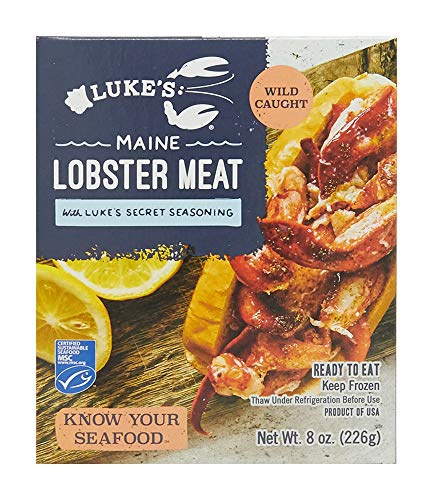 Luke's Lobster, Lobster Meat With Luke's Secret Seasoning, 8 Ounce (Frozen) #TOP7