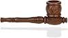 Weedness Wooden Smoking Pipe Brown 10 cm Ebony Hand Carved Tobacco Pipe Smoking Pipe