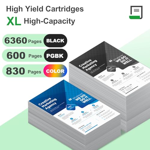 Image of 10 Pack 280XXL 281XXL Ink Cartridges Compatible for Canon 280 281 Ink Cartridges PGI-280XXL CLI-281XXL with Pixma TR8520 TR8620 TR7520 TR8600 TS6120 TS6220