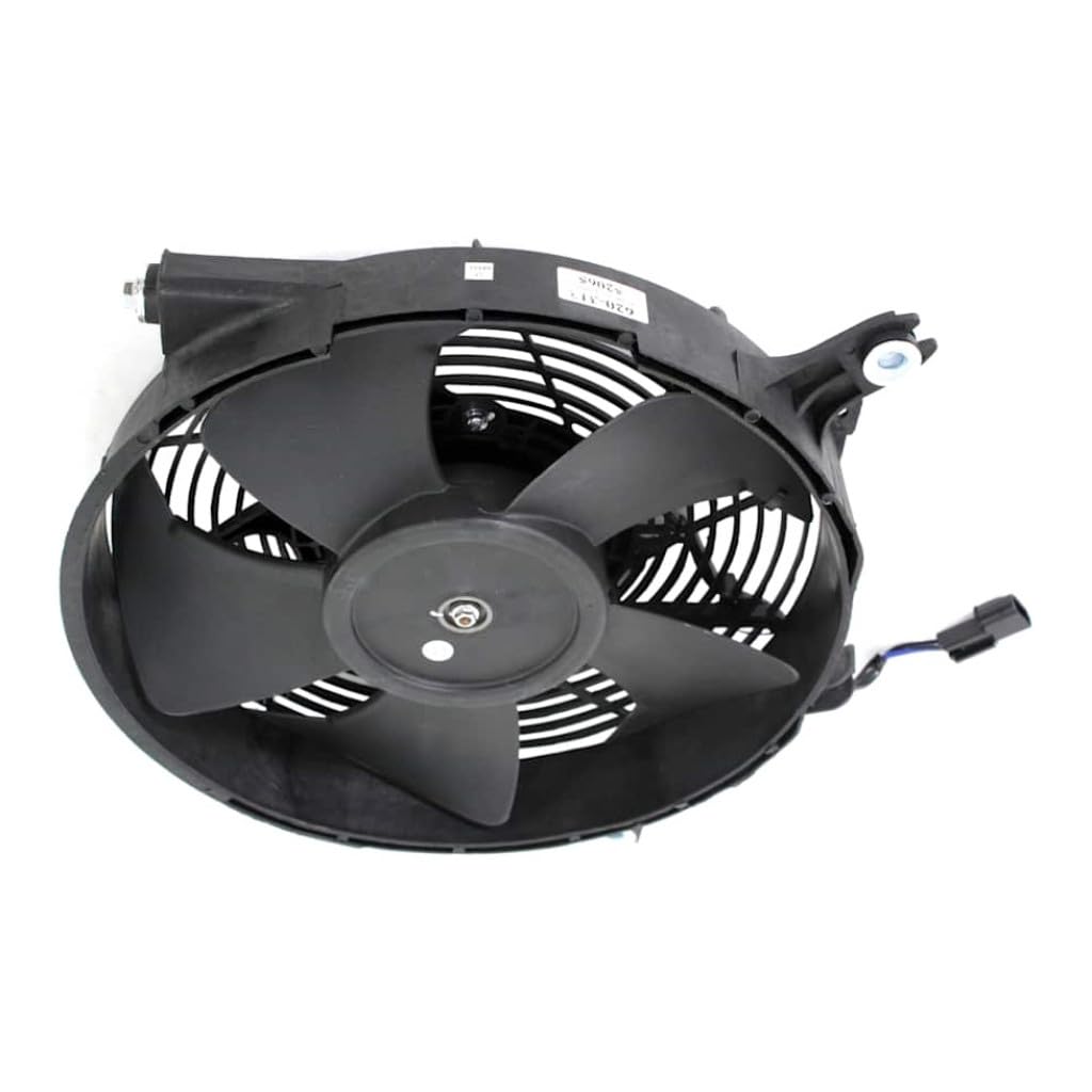 KarParts360 for Mitsubishi Montero Sport 1998-2004 A/C Condenser Fan | Plastic Material | Male Connector | Brushed Mount Type | 2 Terminal | Replacement for MR315449, MR315450