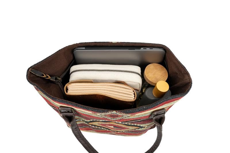 Kinara Southwestern Woven Shoulder Bag – Fine Weaving Native American Design Pattern3