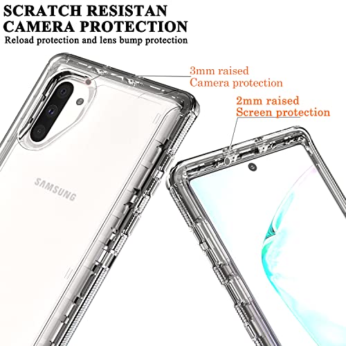 Coque Samsung Note 10 Crystal Clear durable en caoutchouc solide
