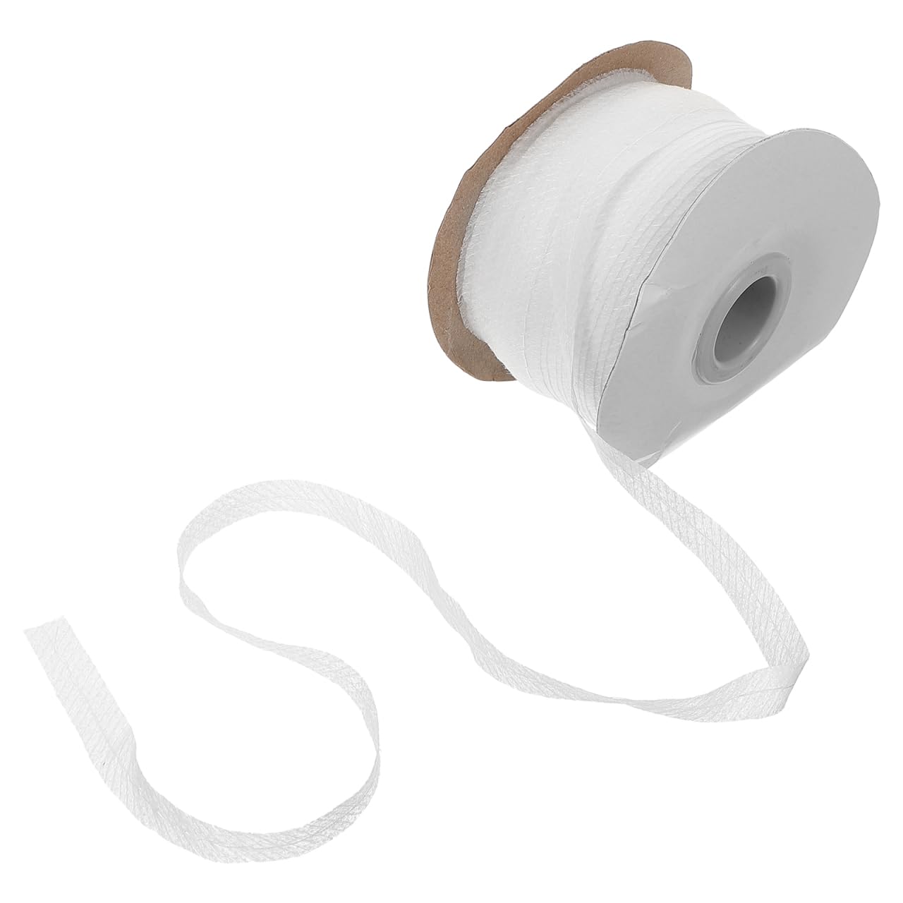 BESPORTBLE Fusible Interfacing Tape, 50m Non-Woven Fabric Iron On Strip for Sewing and Hemming, Clothing Interfacing Roll with Center Line for Trousers, Garment Edge Webbing, 1pc