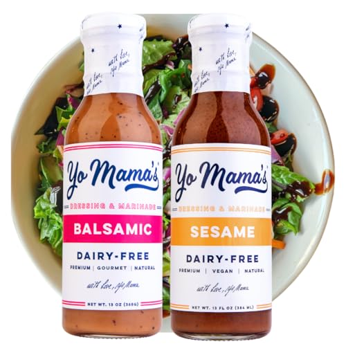 Yo Mama's Foods Gourmet Honey Balsamic & Asian Sesame Dressing