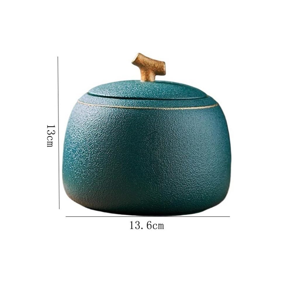 Słoiki kuchenne ceramiczny pojemnik na herbatę z hermetyczną pokrywką pojemnik do przechowywania w gospodarstwie domowym puszki słoik na kawę, zioła, cukier, przyprawy, orzechy na cukier