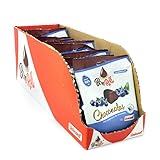 Bon Roll Choconola Uniconf – Snack de Chocolate con Relleno de Frutas – Surtido de Sabores (Fresa, Naranja y Arándano) – Estuche 12 Bolsas de 72 g (Arandano)