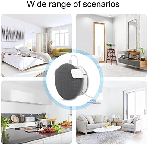 Outlet Wall Mount Holder for Google Home Mini | Space-Saving Accessories with Cord Management | Designed for Google Home Mini Voice Assistant Wall Mount Hanger Stand