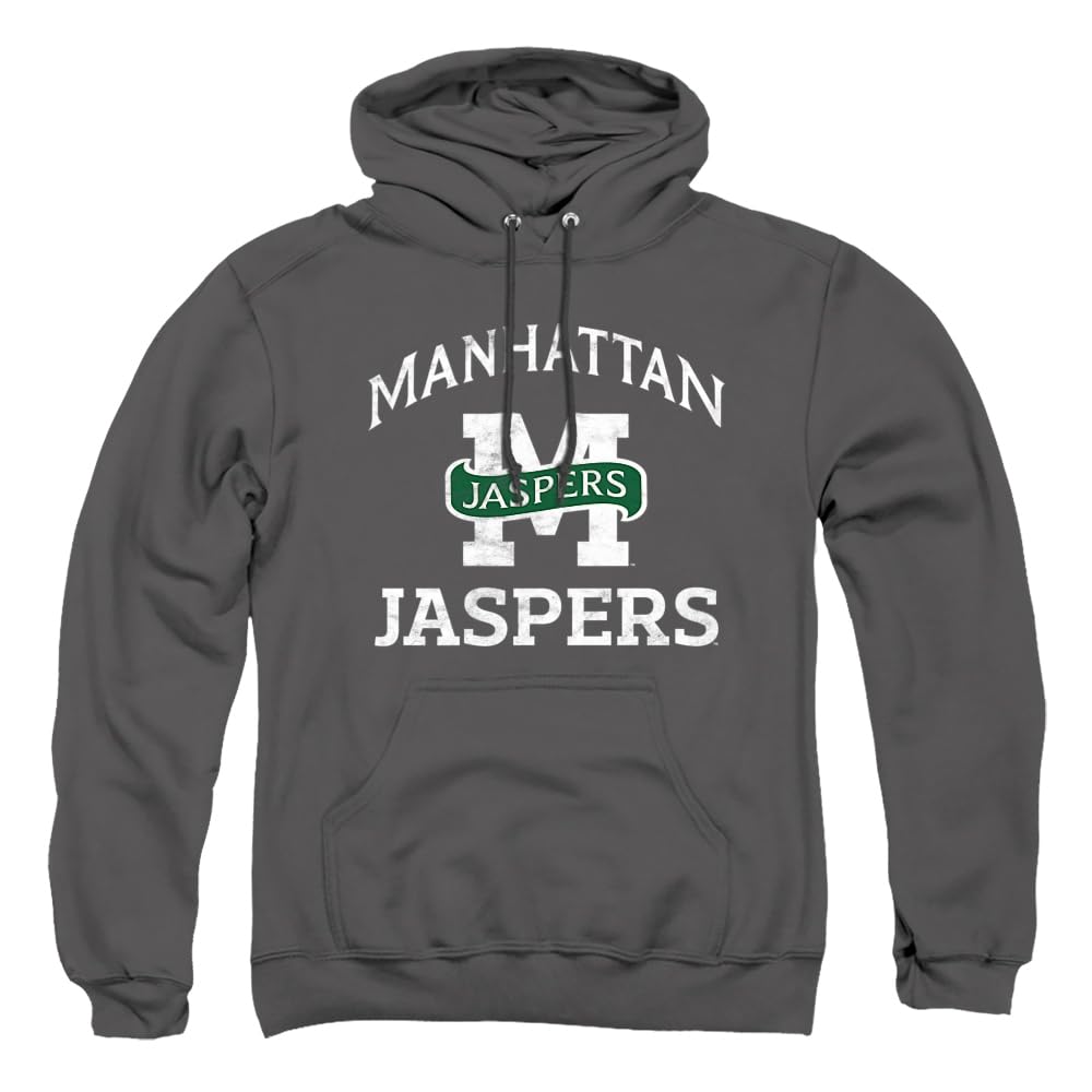 LOGOVISION Manhattan College Official Manhattan Jaspers Logo Unisex Adult Pull-Over Hoodie