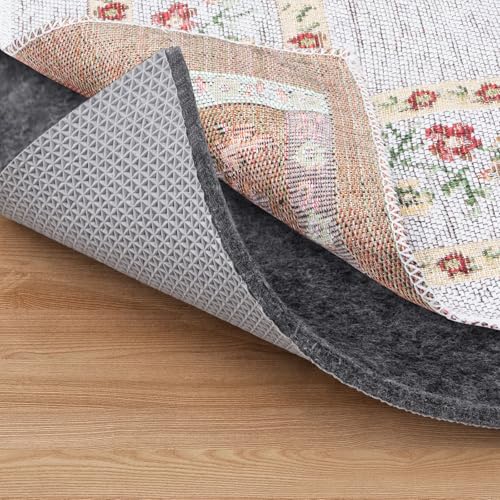 BALEINE 8x10 Ft Non Slip Rug Pad Gripper, 1/4" Thick Felt and Rubber Gripper Backing, Shock Absorbing Carpet Pad, Safe for All Floors (8x10 Ft)