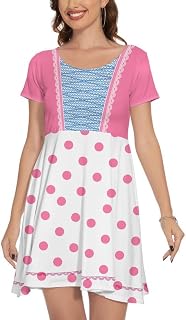 TMSD Halloween Women‘s Short Sleeve A-Line Vintage Swing Dress