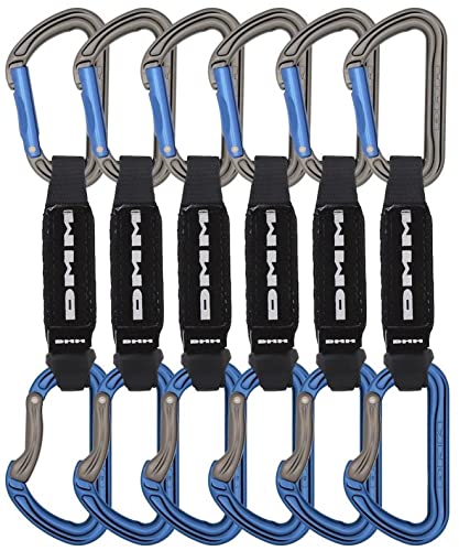 DMM Shadow Quickdraw - Titanium/Blue 12cm 6 Pack