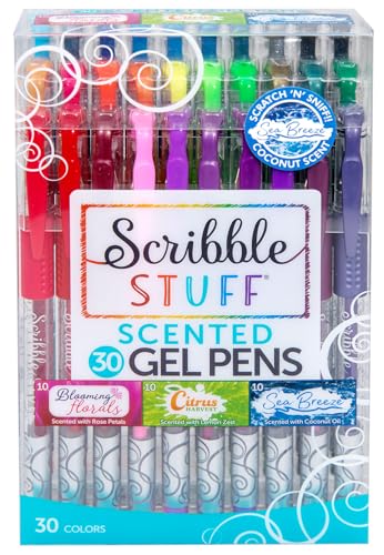 Scribble Stuff Bolígrafos Gel Aromáticos 30 Unidades miniatura 1