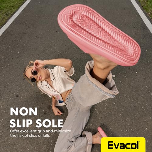 Women’s Pillow Slippers - Ultra-Soft Shower Shoes, Anti-Slip Bathroom Sandals, Quick-Drying Easy to Clean Slides for Indoor & Outdoor Use, Bathroom, Bedroom, or Pool.3