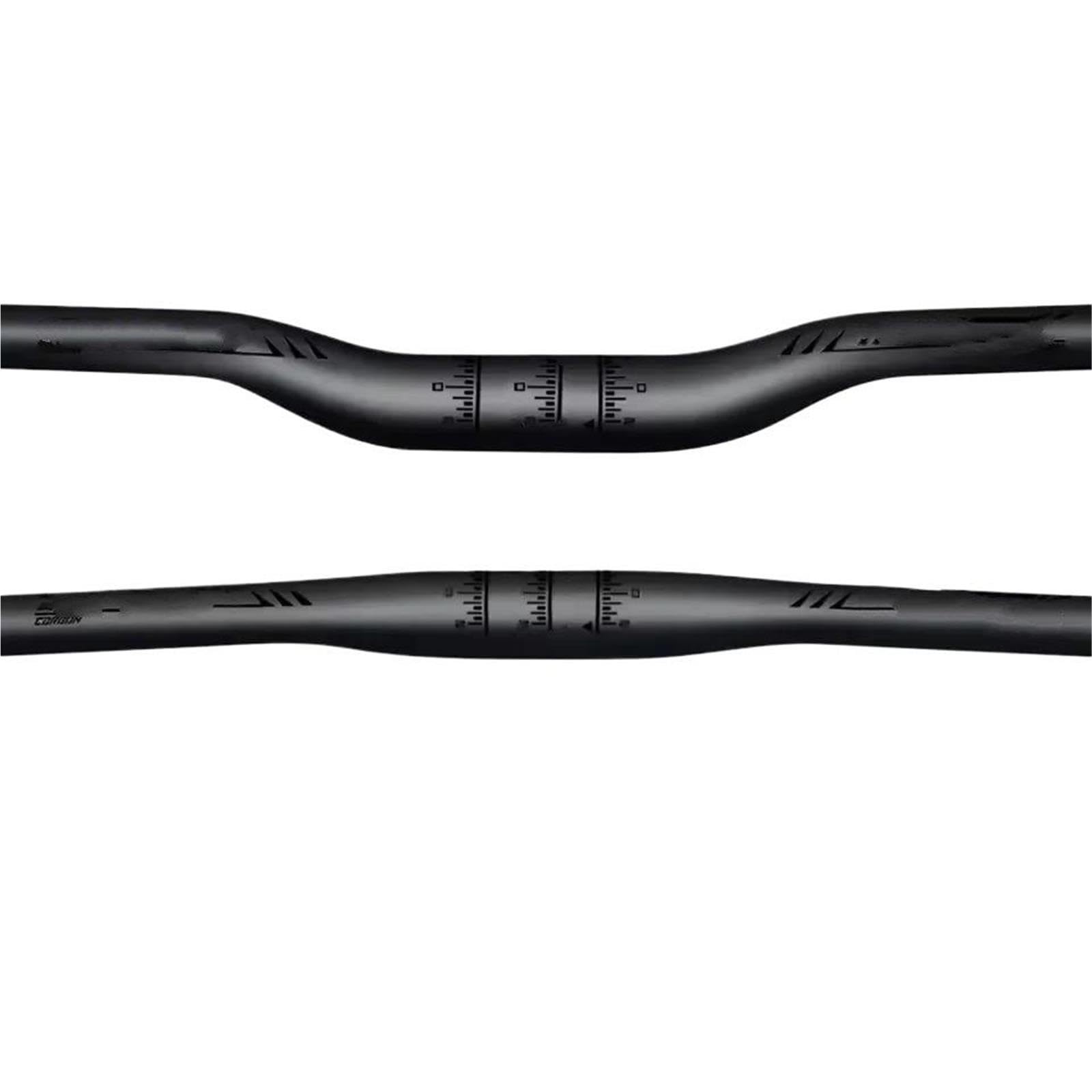 Elevador Potencia Manillar de Carbono para Bicicleta de montaña, Manillar de 31,8mm de Altura, Ancho de 580mm - 760mm
