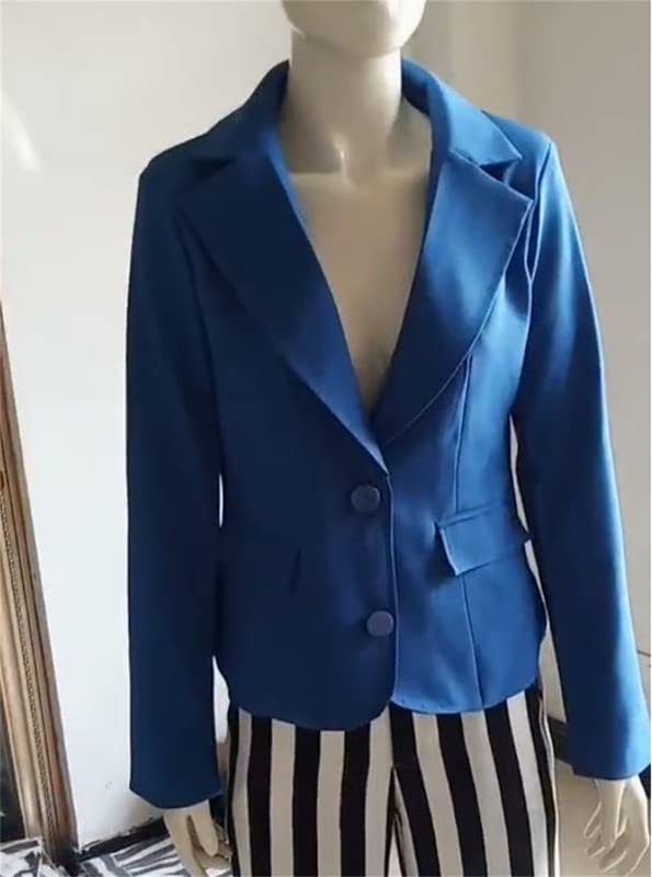 Andongnywell Women's Formal Two Button Slim Fitted Office Work Blazers Jackets Suits Plus Size Blazer Jacket Overcoats4