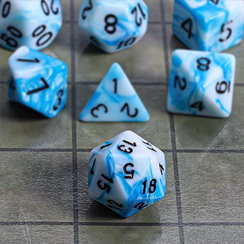 Image of CiaraQ 7pcs Polyhedral Dice Set for Dungeon and Dragons MTG Table Games