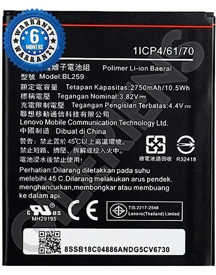 Image of Original BL259 Battery for Lenovo Vibe K5 / K5 Plus - A6020 / A6020A40 Battery with 6 Month Warranty**** (Q2356)