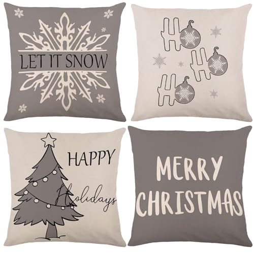 Sunshine smile Kissenbezug Weihnachten 40x40, 4 Stück...
