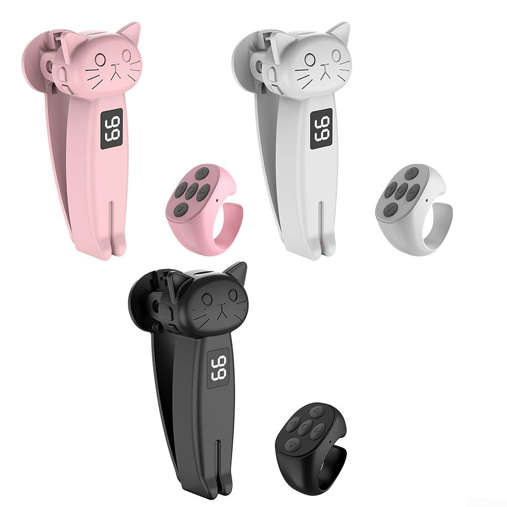Página de control remoto RF para TURNER para Kindle Paperwhite, control remoto inalámbrico de obturador de cámara, página inalámbrica para Turner (negro)