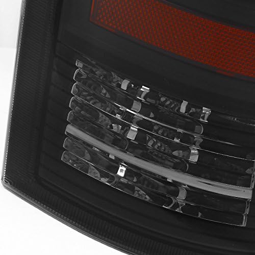 AKKON - Fits 2009-2018 RAM 1500 | 10-18 2500/3500 C-Shaped Black Smoked LED Tail Lights Replacement