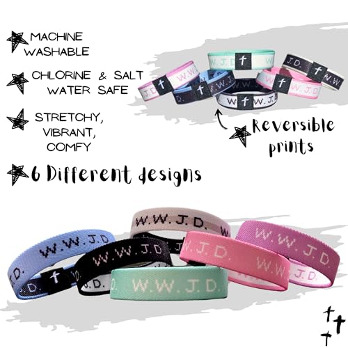 WWJD Bracelets - Elastic Bands Collection3