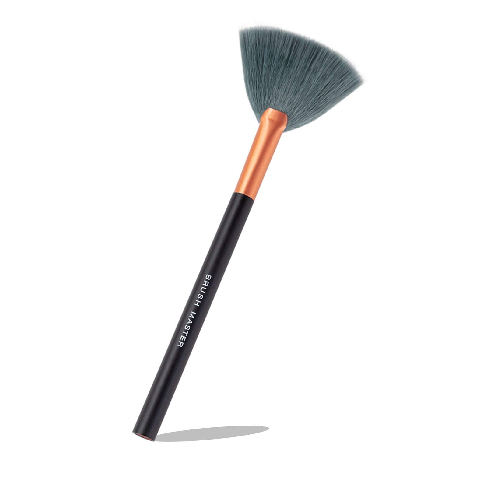 Brush MasterFan Makeup Brush For Highlighter,Blush, Flutty&Powder Cosmetic Tool w/Long Handle& Anti-shedding Hairs Bronzer Brush