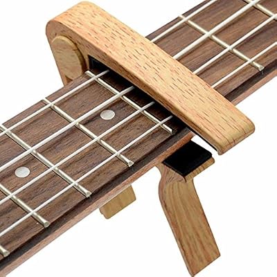 WINGO Guitar Capo for Acoustic and Electric Guitar with 5 Picks, Burlywood