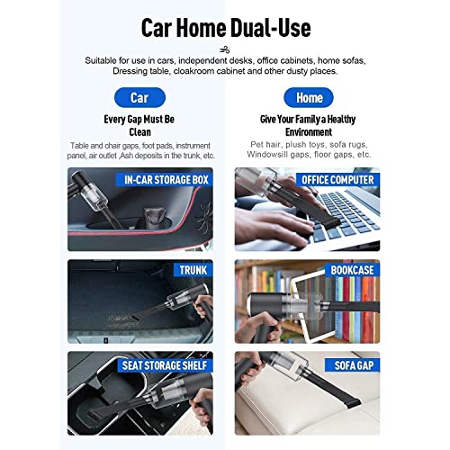 Image of 2-in-1 Handheld Wireless Vacuum Cleaner with Dust Collection