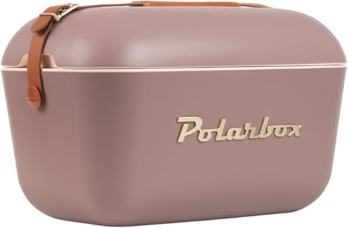 Miniatura 13 de Retro Beach Cooler Vintage Picnic Lunch Box Bag Portable Cooler Travel Camping Hiking 90s Style Ice Chest Negro -,Azul océano,Amarillo,Rosa bebé