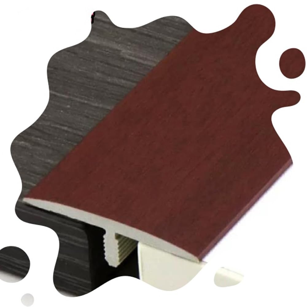 Samoprzylepna listwa przejściowa do podłogi, listwa T do progu drzwi, antypoślizgowa listwa podłogowa, listwa maskująca do podłogi(Sapele,W60mm/2.4in)