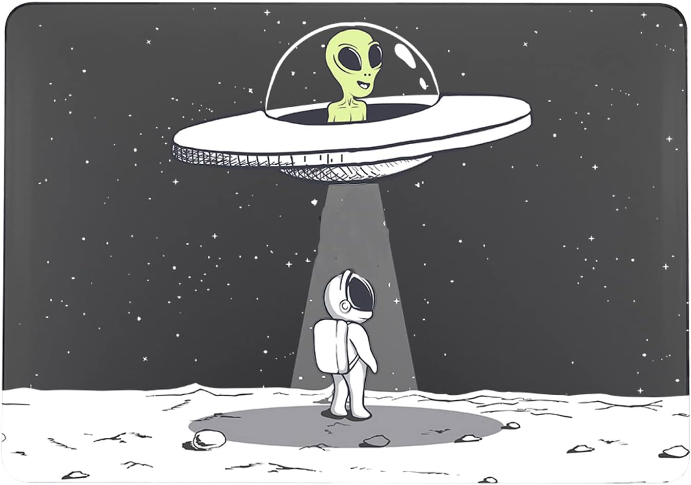 Laptop Hard Shell Case Compatible with MacBook Air 13.6 inch 2022 Release Model A2681 M2, Plastic Protective Beautifully Designed Hard Shell Case Cover & Keyboard Cover, Astronaut and Alien