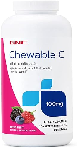 GNC Masticable C 100 MG - Mezcla de frutas masticables