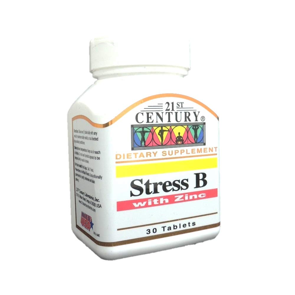 21st CenturyStress B with Zinc Tablets 30's
