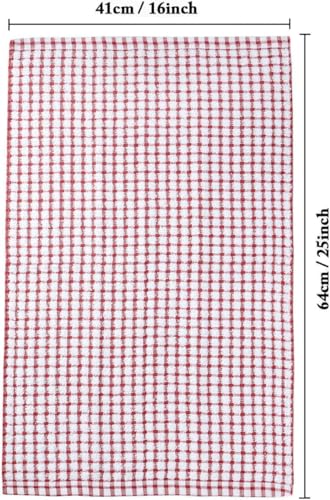 LAZI Kitchen Dish Towels, 16 Inch x 25 Inch Bulk Cotton Kitchen Towels, 6 Pack Dish Cloths for Dish Rags for Drying Dishes Clothes and Dish Towels - Image 4