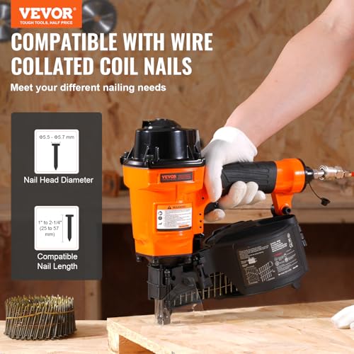 VEVOR MCN55 Coil Siding Nailer