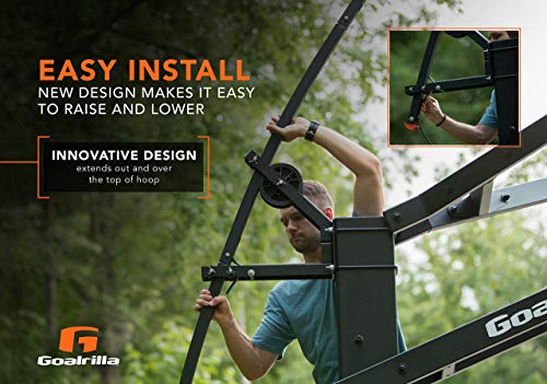 Goalrilla LED Basketball Hoop Light Illuminates backboard, Rim, and Court and Fits All Goalrilla and Other In-Ground Hoops (Renewed)