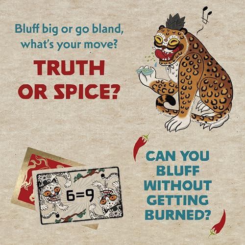 Image of Spicy: Strategy Card Game | Bluffing Game for 2-6 Players | Ages 10+ | Average Playtime 15 Minutes