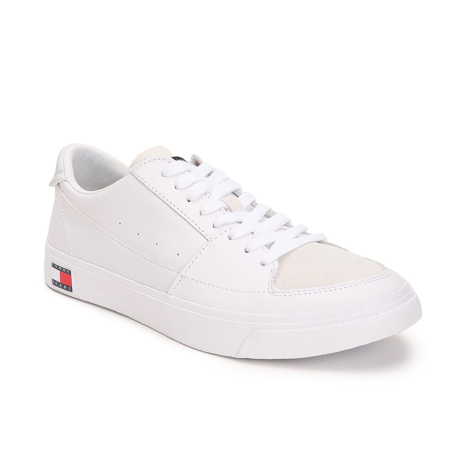 Tommy Hilfiger Leather Solid White Men Flat Sneakers (F23HMFW164) Size- 42 (B0CKWF852Z) Amazon Price History, Amazon Price Tracker