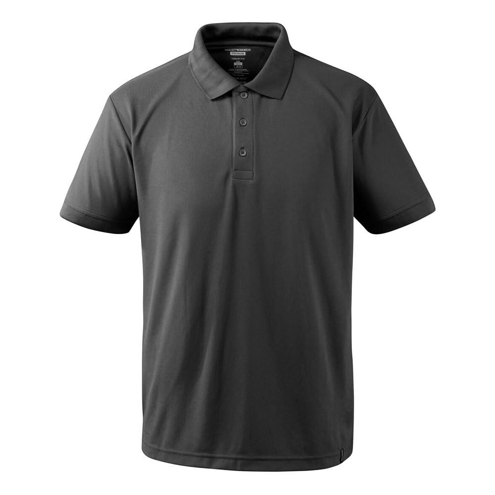 Mascot 17083-941-18 Grenoble Crossover Moisture Wicking Cool Dry Modern Fit Polo Shirt, Size M, Dark Anthracite